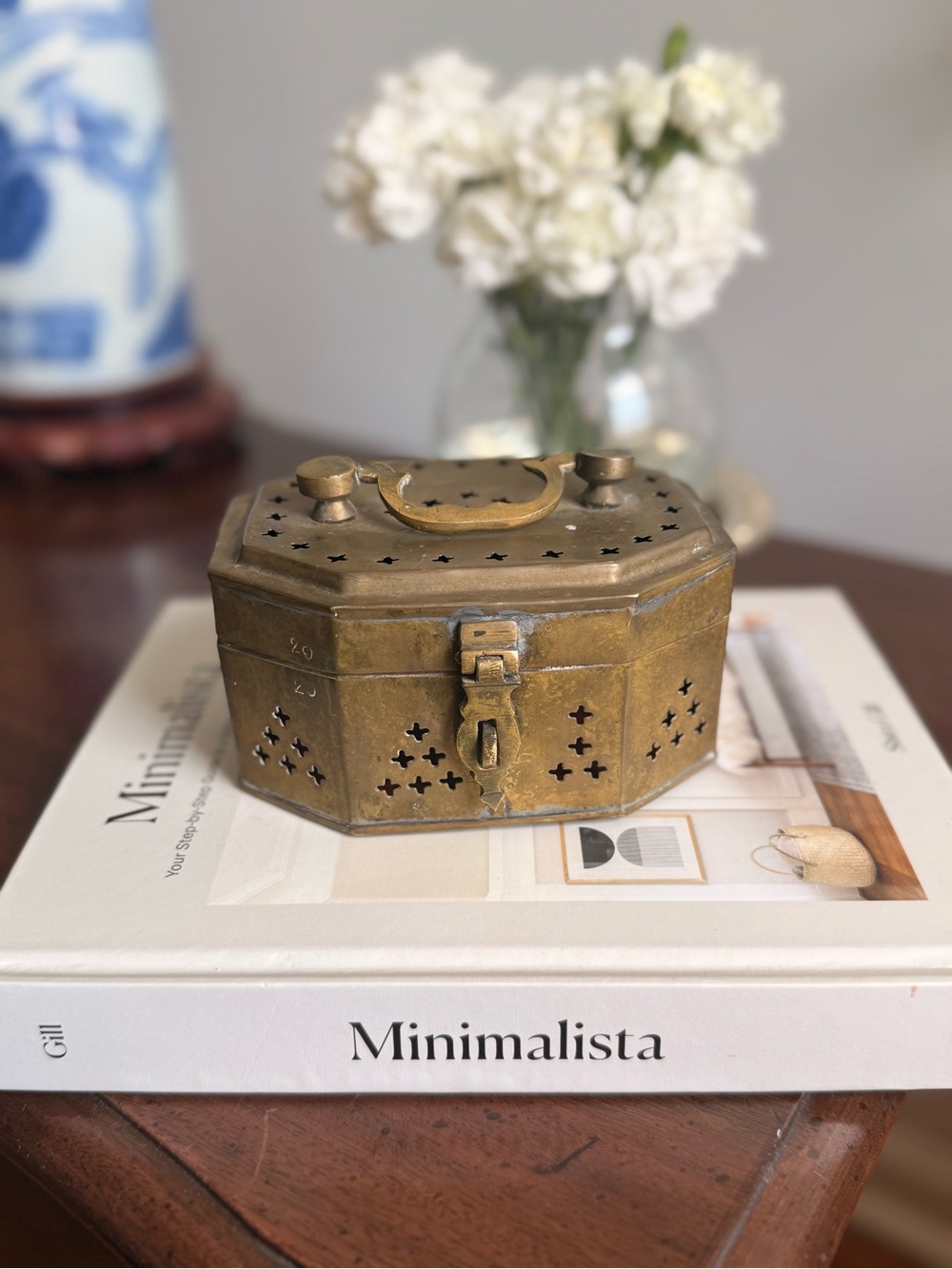 Vintage Brass Cricket Box / Betel Nut Box